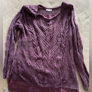 Maurice’s Sweater with Sheer Underlay